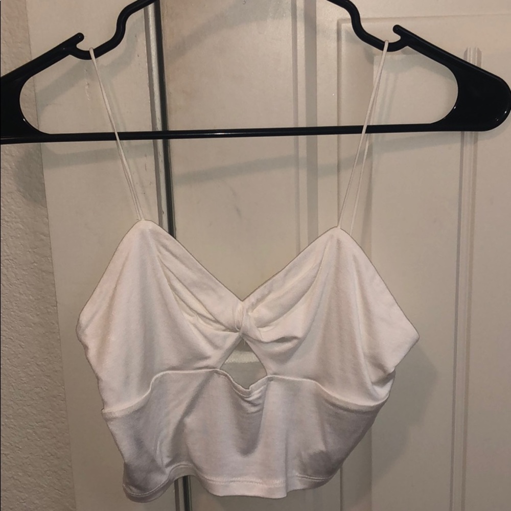 Forever 21 Twist Front Cropped Cami